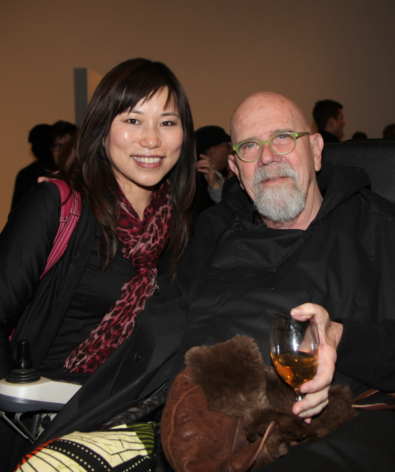 Sonia Hu 与美国著名画家 Chuck Close